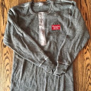 Classic Stanfield sweater with patch from historic Waverly Hotel